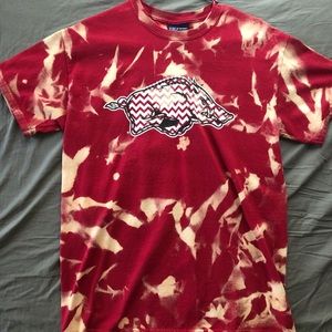 Arkansas Razorbacks Bleached t shirt